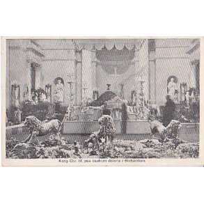 Chr.IX p Castrum Doloris i Slotskirken A.V.545.