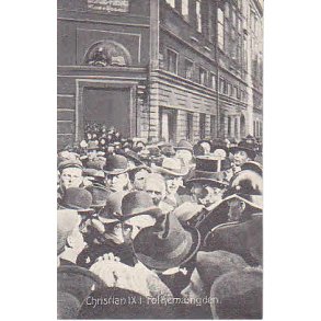 Christian IX i Folkemngden. St.3109 Ubrugt