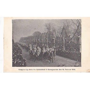 Kongens Lig føres fra Slotskirken til Banegården.