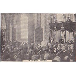 Christian IXs Bis�ttelse i Roskilde Domkirke.- St.