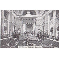 Chr.IX p&aring; Castrum Doloris. Ubrugt