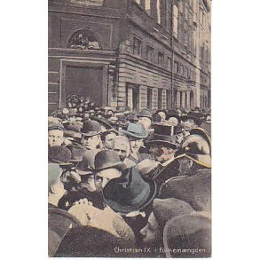 Christian IX i Folkemngden. St.3109 Ubrugt