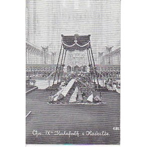 Chr.IXs Katafalk i Roskilde Domkirke  - St.u/no