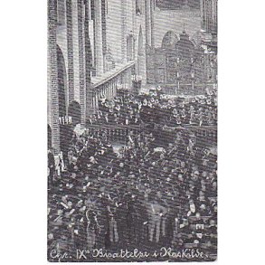 Christian IX s Bis�ttelse i Roskilde Domkirke. -  St.