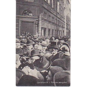 Christian IX i Folkemngden. St.3109 Ubrugt