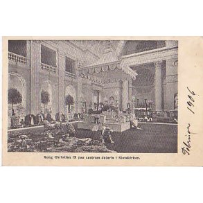 Chr.IX på Castrum Doloris i Slotskirken -Ubrugt