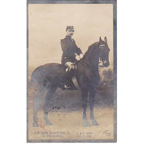 Kong Christian IX. Srgekort. B.M.