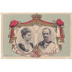 Kong Frederik og Dronning Louise. St u/no.