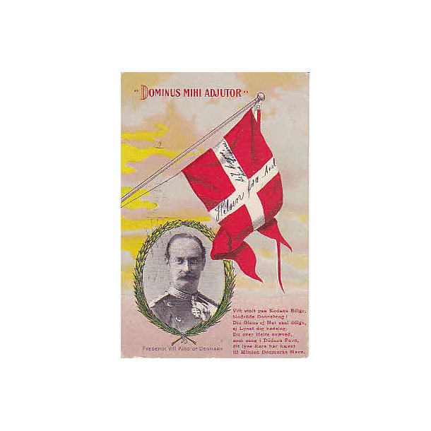 Frederik VIII - Srgekort -Fra U.S.A.