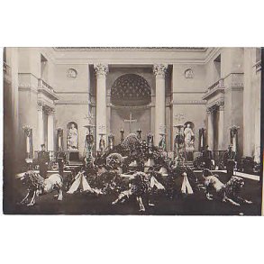 Frederik VIII. p Castrum Doloris. Fotokort.