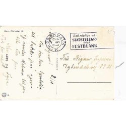 Chr.X p Dannebrog u/no Brugt