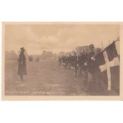 Kong Christian X inspicerer en Bataillon.D.V.11