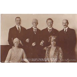 Danmark -Sverige - Belgien - Norges Kongepar.