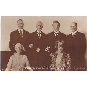 Danmark -Sverige - Belgien - Norges Kongepar.