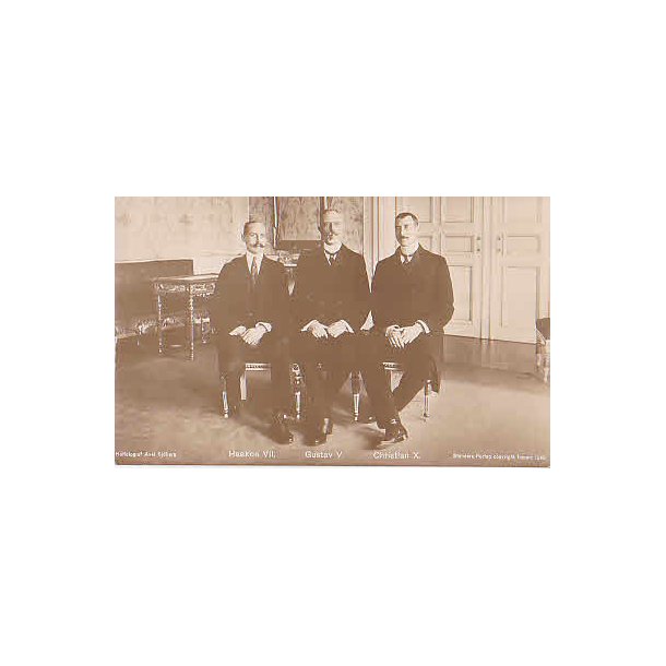 Hkon VII - GustavV - Christian X. St.1245