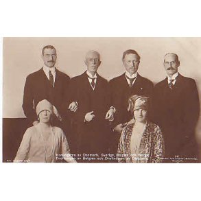 Danmark,Sverige,Belgien,Norges Kongepar.