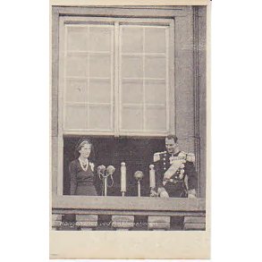 Kongeparet ved Proklamationen -  u/no - Ubrugt