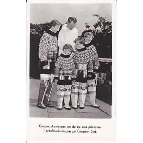 Kongefamilien i Grnlnderdragter - Grsten