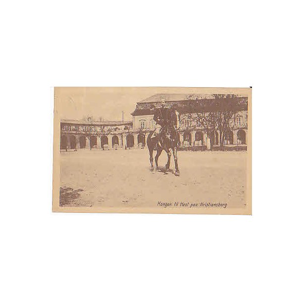 Kongen til hest p Kristiansborg