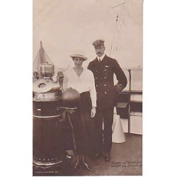 Kongen og Droningen p&aring; Dannebrog. St.1830