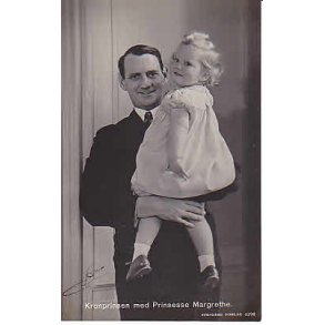 Kronprins Frederik med Prinsesse Margrethe