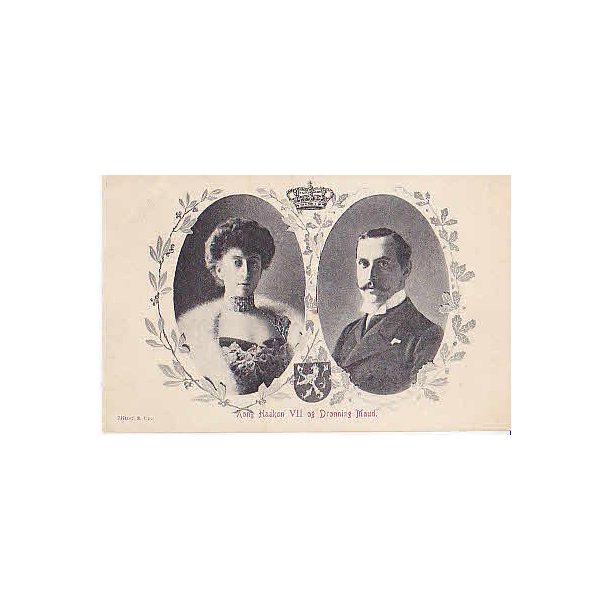 Kong Hkon VII og Dronning Maud. M.