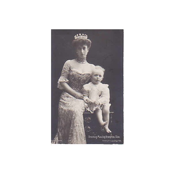 Dronning Maud og Kronprins Olav.