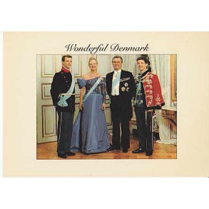 Den Kongelige Familie på Amalienborg. T.u/no