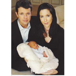 Kronprinseparet med Prins Kristian