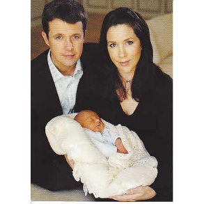 Kronprinseparet med Prins Kristian