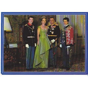 Kongefamilien p Amalienborg. - Trojaborg KB 31 - 13x18 cm. - Ubrugt