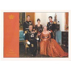 Kongefamilien p&aring; Amalienborg. T.u/no