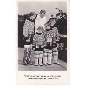 Kongefamilien i Grnlnderdragter - Grsten