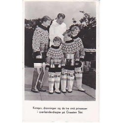 Kongefamilien i Grnlnderdragter - Grsten