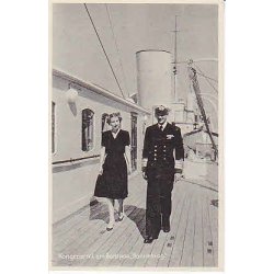 Kongeparet ombord p Dannebrog St.713