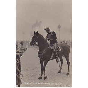 Kongen på Amalienborg Slotsplads. St.4184