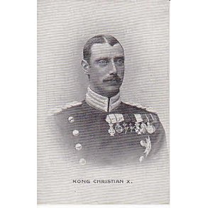 Kong Christian X . Geerts u/no