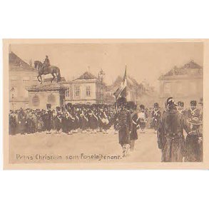 Prins Christian som Faneljtenant. D.V.8