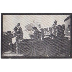 Kongefamilien forlader Dannebrog. A.V. 110