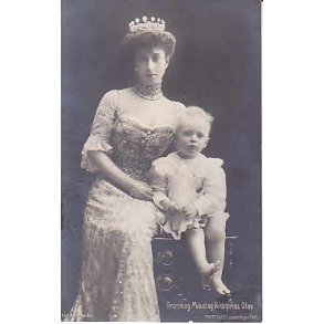 Dronning Maud og Kronprins Olav.