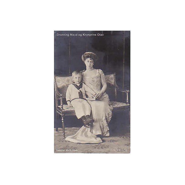 Dronning Maud og Kronprins Olav.