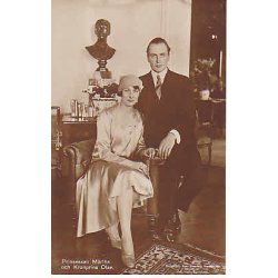 Kronprins Olav og Prinsesse Martha. A.E. 1