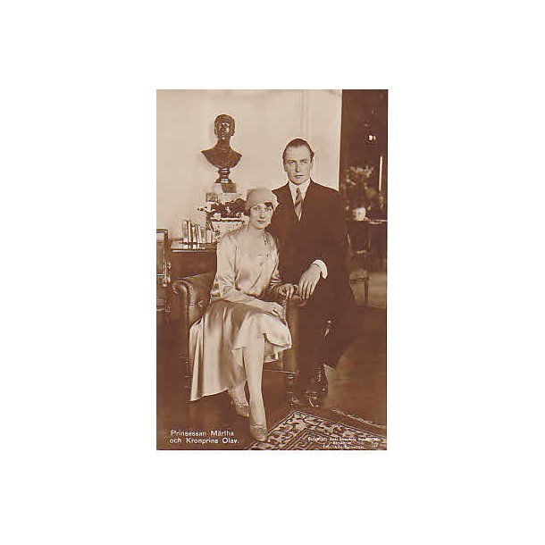 Kronprins Olav og Prinsesse Martha. A.E. 1