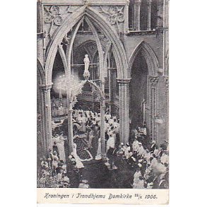 Kroningen i Tronhjems Domkirke 22-6-1906