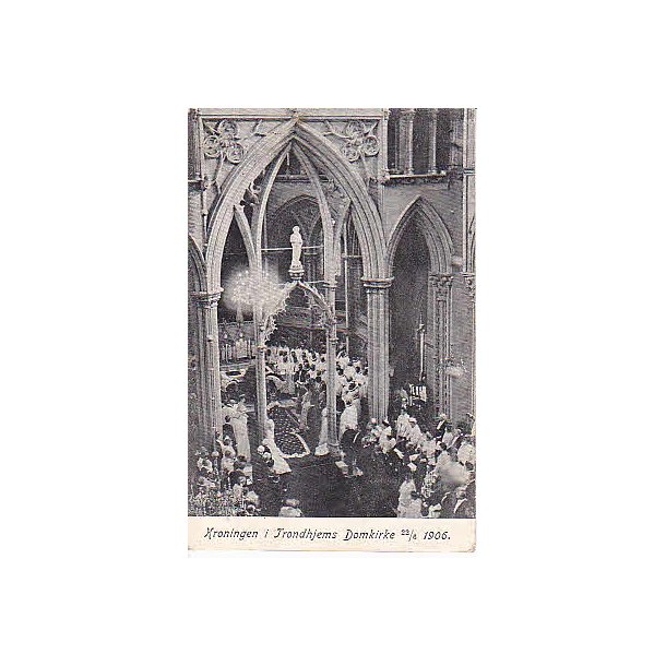 Kroningen i Tronhjems Domkirke 22-6-1906