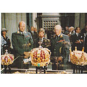Kongefamilien i Nidaros Domkirke 1988.
