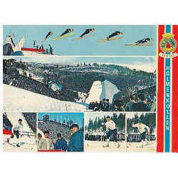 Kongen p&aring; Holmekollen. Aune