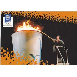 Kronprins H&aring;kon tenner OL-ilden 1994