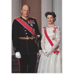 Kong Harald og Dronning Sonja -Kronprinsebryllup.