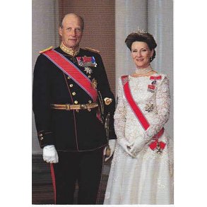 Kong Harald og Dronning Sonja -Kronprinsebryllup.